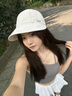 貓人防曬帽女夏季大帽檐趙露思同款棒球帽女大頭圍加深鴨舌帽百搭帽子 米白色 均碼(55-60cm) 曬單實(shí)拍圖