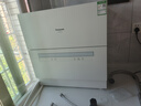 松下（Panasonic）臺式洗碗機二代H1D【小尺寸大容積58L】獨立烘干 80℃高溫除菌 洗烘一體 軟水系統 家用臺面獨立式 曬單實(shí)拍圖