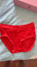 貓人（MiiOW）25年新款本命年馬年紅色內褲女士結婚高腰內褲莫代爾三角褲女短褲 曬單實(shí)拍圖