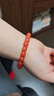 石玥珠寶收藏級8-9mm保山南紅瑪瑙手串轉運珠手鏈男女士款 水晶瑪瑙 曬單實(shí)拍圖