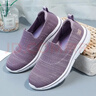 宜馳（EGCHI）媽媽鞋足力休閑健步鞋輕便軟底一腳蹬中老人女鞋 5907A 紫色 41  曬單實(shí)拍圖