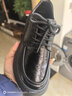 西域駱駝男鞋春夏2026牛皮男士真皮休閑皮鞋百搭防滑系帶樂(lè )福鞋休閑鞋男 黑色 42 曬單實(shí)拍圖