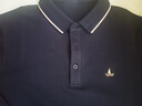 Navigare意大利小帆船純棉長(cháng)袖POLO衫男秋季可機洗打底衫簡(jiǎn)約彈力長(cháng)T恤衫 黑 L /50 曬單實(shí)拍圖