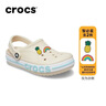 卡駱馳（CROCS）貝雅卡駱班洞洞鞋|205089 冬日白/彩色-1LI   37 /38(230mm)   曬單實(shí)拍圖