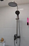 九牧（JOMOO）官方旗艦100%全銅淋浴花灑套裝增壓恒溫衛生間洗澡沐浴除垢大噴頭 槍灰色三檔圓形噴頭 曬單實(shí)拍圖