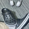 卡駱馳（CROCS）洞洞鞋貝雅卡駱班輕便耐磨一腳蹬休閑鞋|205089 黑色/白色-066 40 (250mm) 曬單實(shí)拍圖