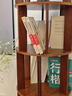實(shí)木旋轉書(shū)架360度書(shū)柜置物架落地一體靠墻可移動(dòng)轉角夾縫小窄柜 5層胡桃色166cm_穩固不晃_可移動(dòng) 組裝 曬單實(shí)拍圖