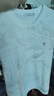 與狼共舞【7A抗菌】夏男士休閑圓領(lǐng)冰氧吧滿(mǎn)印短袖T恤 803本白 L(175)  曬單實(shí)拍圖