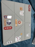 閃魔適用ipad air8/7/6保護套13英寸26/25/24款蘋(píng)果平板透明亞克力橫豎支撐殼灰色 曬單實(shí)拍圖
