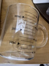 onlycook高硼硅玻璃水杯帶刻度 帶把手咖啡杯早餐牛奶杯子 家用茶杯-350ml 曬單實(shí)拍圖