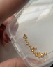 洲足金999金珠黃金小金珠金豆古法金珠DIY配件散珠隔珠路路通轉運珠 3mm金珠  合單滿(mǎn) 0.16g 包郵 單顆約0.02g 曬單實(shí)拍圖