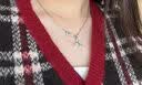 薇薇安·威斯特伍德（Vivienne Westwood）西太后正品項鏈女經典土星別針鎖骨鏈送女友生日禮物 銀色--土星別針鎖骨鏈 曬單實拍圖