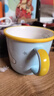 可愛(ài)陶瓷馬克杯兒童家用帶刻度喝水杯子微波爐可加熱牛奶杯 三麗鷗牛奶刻度杯彩盒裝-大耳狗 曬單實(shí)拍圖
