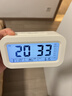 康巴絲（Compas）電子鬧鐘夜光智能語(yǔ)音報時(shí)起床神器鬧鈴強力叫醒兒童學(xué)生床頭鐘開(kāi)學(xué)必備 2139 白色充電款開(kāi)學(xué)季 曬單實(shí)拍圖