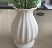 斐月伽法式陶瓷花瓶小高級感插花復古美式玫瑰客廳辦公室輕奢擺件白色 陶瓷花瓶【磨砂白】 17cm 曬單實(shí)拍圖