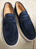 百麗時(shí)尚樂(lè )福鞋男2026新款春羊皮一腳蹬懶人鞋A2296AM6預售 藍色 43 曬單實(shí)拍圖