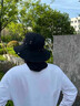 回力西部牛仔防曬遮陽(yáng)帽男夏季戶(hù)外登山潮流漁夫帽女釣魚(yú)防紫外線(xiàn)透氣 黑色【UPF50+透氣清爽】 曬單實(shí)拍圖