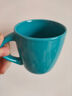 北歐風(fēng)小藍咖啡杯簡(jiǎn)約陶瓷杯馬克杯禮物水杯開(kāi)學(xué)季杯子 藍色1只 300ML 曬單實(shí)拍圖