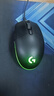 羅技（G）G102第二代游戲鼠標 RGB流光燈效鼠標 輕量化  游戲級8000DPI傳感器 黑色 200-8000DPI 曬單實(shí)拍圖
