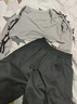 翰崎爵士舞服裝套裝春秋kpop舞蹈褲子女運動(dòng)街舞工裝闊腿褲兩件 灰色短款衛衣+黑背心+黑色工裝褲【三件套】 XL 【建議111-120斤】 曬單實(shí)拍圖