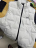 JEEP SPIRIT吉普羽絨馬甲男2026秋冬季新款立領(lǐng)加絨保暖背心外套坎肩男士馬甲 男款-白色 XL 曬單實(shí)拍圖