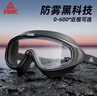 匹克成人游泳鏡男女高清防霧防水大框一體專(zhuān)業(yè)潛水游泳眼鏡透明黑色 曬單實(shí)拍圖