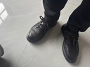 海瀾之家（HLA）男鞋春季2026新款軟底真皮運動(dòng)皮鞋男青中年休閑鞋男戶(hù)外駕車(chē)鞋子 黑色 42 曬單實(shí)拍圖