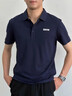 私創(chuàng  )10A抗菌高端POLO衫定制印logo翻領(lǐng)短袖工作服夏廣告文化衫刺繡T恤 【10A抗菌涼感】--藏青 L 曬單實(shí)拍圖