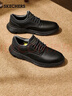 斯凱奇（Skechers）男士皮鞋春商務(wù)男鞋高檔德比鞋軟底舒適英倫休閑鞋204702 曬單實(shí)拍圖