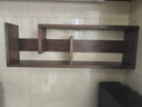 靈鷗 北美黑胡桃木墻上置物架新中式實(shí)木掛墻書(shū)架吊柜掛架墻裝柜展示 北美黑胡桃木 曬單實(shí)拍圖