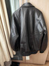 型曼美式復古解構設計哈靈頓翻領(lǐng)皮衣外套男cleanfit廓形PU機車(chē)服夾克 咖色 L 135-150斤 曬單實(shí)拍圖
