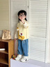 G.duck小黃鴨童裝男童套裝春裝2026新款嬰幼兒童馬甲毛衣襯衫男寶寶衣服 米色三件套 90 建議1~2歲【80-90cm】cm 曬單實(shí)拍圖