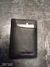 歐凡卡蒂真皮銀行卡卡包男士名片夾超薄女證件包收納包小卡夾卡片包大容量 黑色 曬單實(shí)拍圖