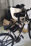 奧塞奇c19黑色山地車(chē)前置兒童座椅公路自行車(chē)寶寶座椅前置雙護欄 曬單實(shí)拍圖