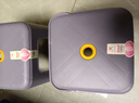 鑫吉星凳子家用加厚創(chuàng  )意可疊放餐桌凳客廳時(shí)尚簡(jiǎn)約防滑餐廳塑料凳矮凳 中號紫色（高31.5cm） 無(wú)規格 曬單實(shí)拍圖