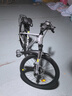 鳳凰兒童自行車(chē)6-12歲自行車(chē)學(xué)生12-18歲大童山地自行車(chē)雙碟剎帶減震 銀白色-單速輻條輪-帶后座架 22寸（適合身高140-155cm） 曬單實(shí)拍圖