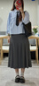 優(yōu)衣庫女裝寬褶中裙/半身裙裙子479916 488364 488364/08深灰色 2XL 曬單實(shí)拍圖
