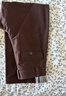 優(yōu)衣庫常規款女裝針織廓形長(cháng)褲/彎刀鐮刀褲子483722 482287 482287/39棕黑色 S 曬單實(shí)拍圖