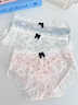 丹曼頓冰絲少女內褲抗菌棉加長(cháng)襠2026新款夏薄款速干性感蕾絲三角短褲 【3條】純欲白+奶酪黃+少女粉 M 【建議80-100斤 卡碼拍大】 曬單實(shí)拍圖