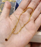 謝瑞麟（TSL）黃金手鏈5G工藝時(shí)尚方塊拼接足金手飾女款XL036  3.2g 曬單實(shí)拍圖