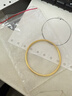CRD克徠帝黃金手鐲古法元寶紋手鐲實(shí)心足金999素圈鐲子節日禮物 25.05g 【58圈口】HZ00573 曬單實(shí)拍圖