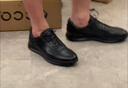 愛(ài)步（ECCO）經(jīng)典皮鞋  春夏舒適真皮商務(wù)休閑鞋增高男鞋爸爸皮鞋 雅仕207124 黑色20712401001 44 曬單實(shí)拍圖
