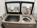 三峽勁霸【純銅電機】大容量半自動(dòng)洗衣機家用老式大容量雙缸雙桶商用酒店賓館被子毛毯四件套以舊換新 20公斤鋼波輪【9秒強洗+雙鋼桶+純銅電機】 雙缸 曬單實(shí)拍圖