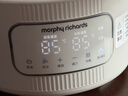 摩飛電器（Morphyrichards）全玻璃養生壺恒溫水壺家用燒水壺多段控溫電熱水壺極速風(fēng)冷沖奶泡奶機MR5602 1.2L 椰奶白 曬單實(shí)拍圖