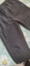 羅蒙（ROMON）褲子男款春秋款通勤高端百搭直筒純色三防衛褲休閑褲男 黑 2XL 曬單實(shí)拍圖