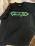 GBGOODBRAND 2025SS 立體綠植刺繡地圖輕奢時(shí)尚高級感LOGO短袖T恤 黑色 * L 曬單實(shí)拍圖
