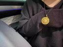 金某某八寶羅盤(pán)黃金吊墜999足金足銀男女轉運珠項鏈金包銀掛墜正品禮物 包金1.8克【總重約13克】 曬單實(shí)拍圖
