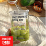 【京東物流】加薪水杯透明大容量刻度玻璃帶蓋吸管杯1000ML耐高溫 Luckyday 1000ml 1只 1只 曬單實(shí)拍圖