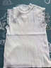 浪莎（LangSha）冰絲吊帶背心女士夏季內搭木耳邊蕾絲無(wú)袖露肩純欲鏤空外穿打底衫 白色 S 80-90斤 曬單實(shí)拍圖