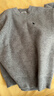 左西男童毛衣純色兒童溫暖冬裝2025新款男孩大童秋冬線(xiàn)衣 灰色 120 曬單實(shí)拍圖